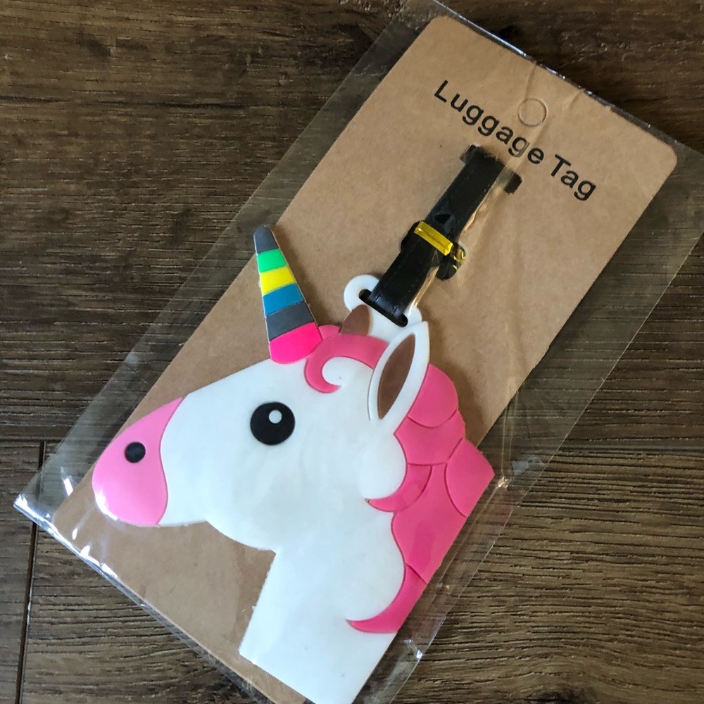 NWOT Cute Unicorn Luggage Tag